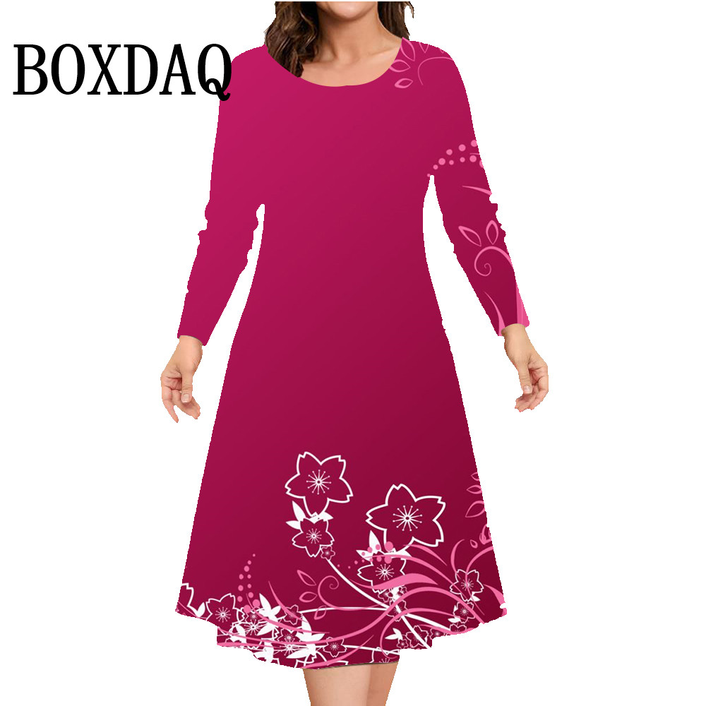Winter Clothing Line - Sonbahar Kış uzun kollu elbise Kadın