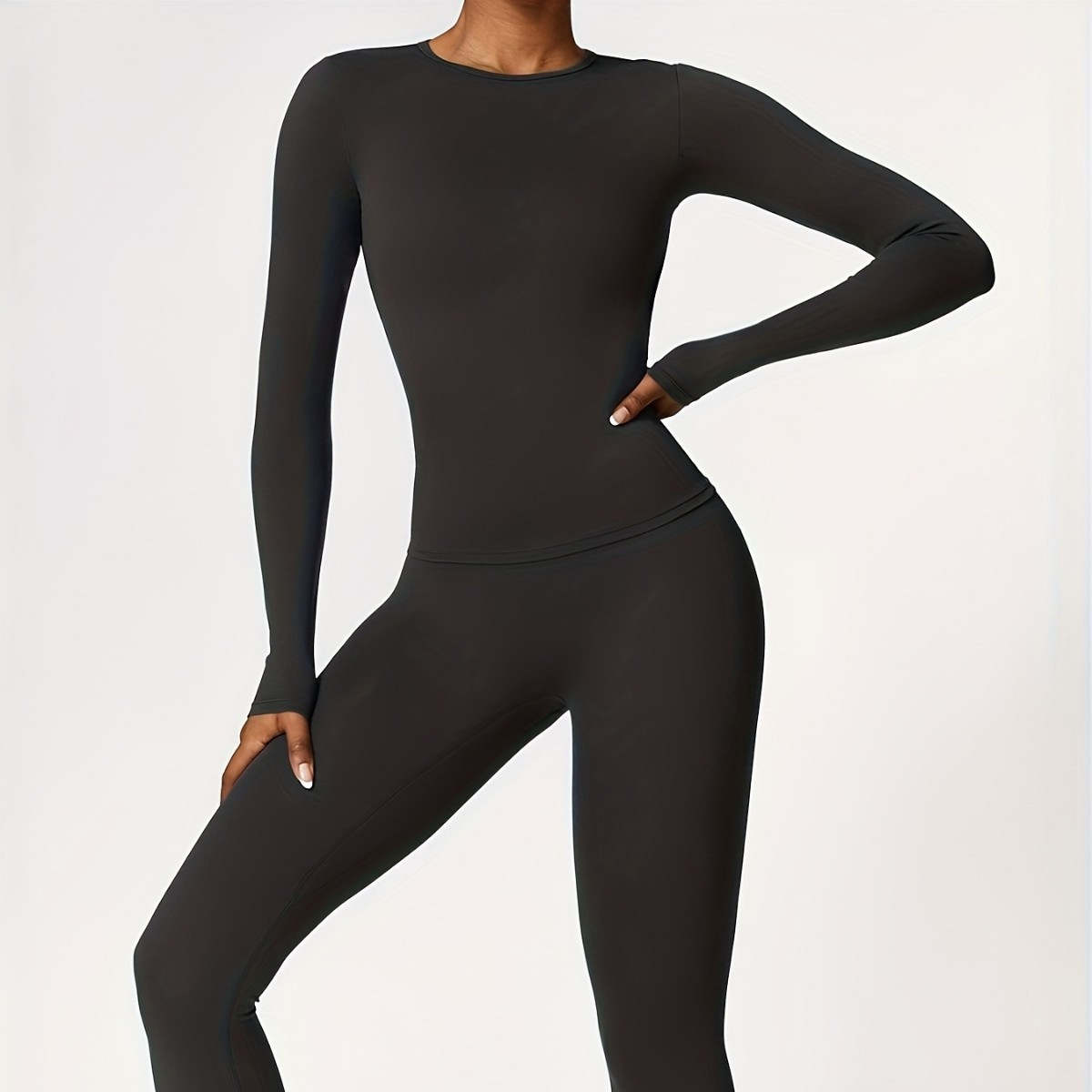 Winter Clothing Usa - Dar kesim yoga kıyafeti ince uzun