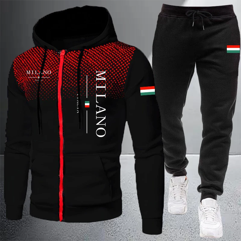 Winter Clothes - 2026 High-end Erkek Giysileri Fermuarlı Kapşonlu