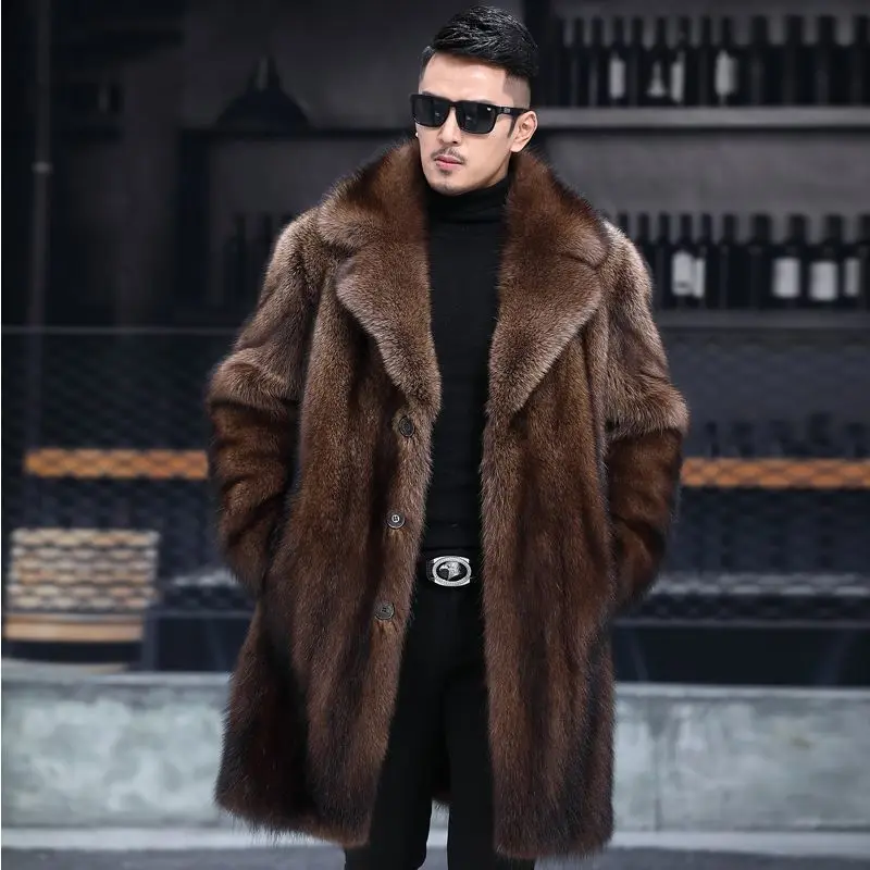 Quality Winter Clothing - Lüks Marka erkek Giyim Kürk Ceketler