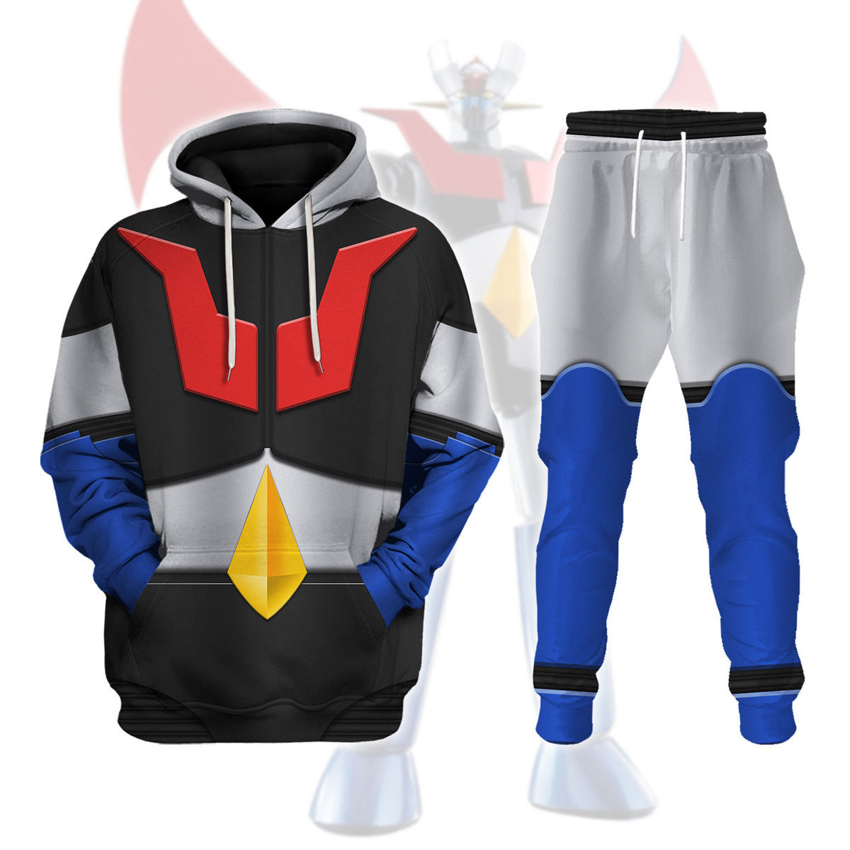 Winter Clothing Usa - Anime Mazinger Z Cosplay 3D Baskı