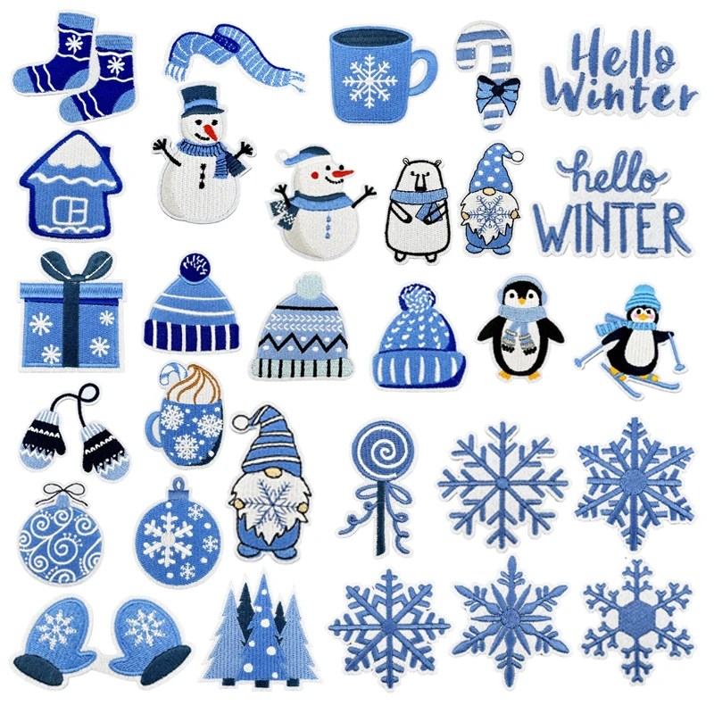 Winter Clothing Pictures - Ütü Yama Noel Ağacı Bez Çıkartmaları
