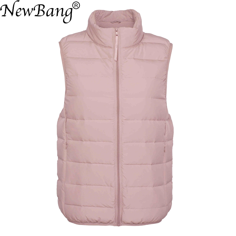Down Vest Ultralight - NewBang mat kumaş kadın kolsuz Ultra