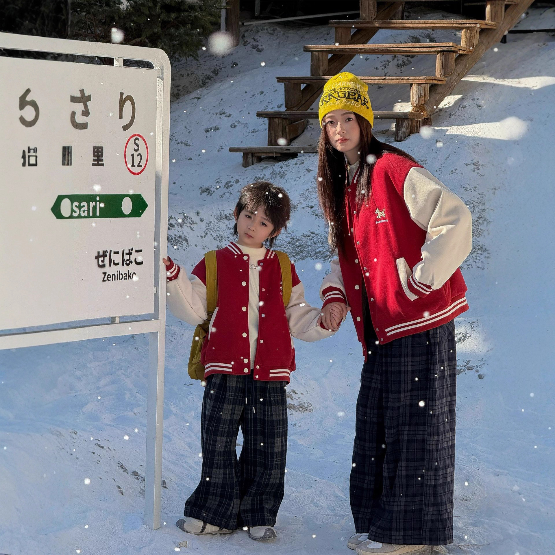 Winter Clothing Line - Kış Kore Tarzı Aile Eşleştirme Ceket