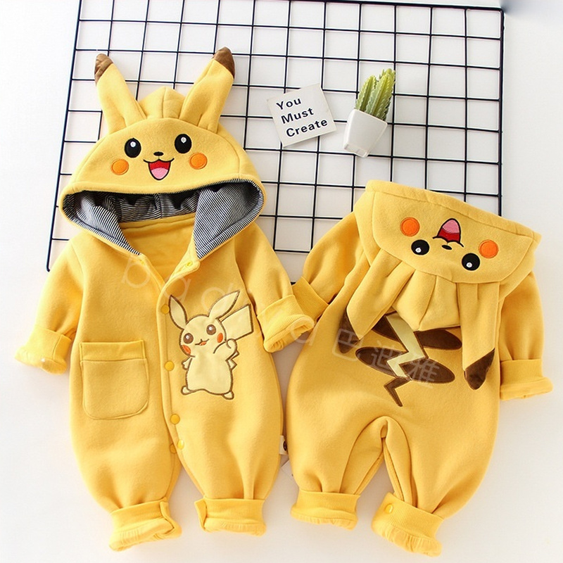 Winter Clothing For Babies - Karikatür Cep Canavarları Bebek Pijama Yenidoğan