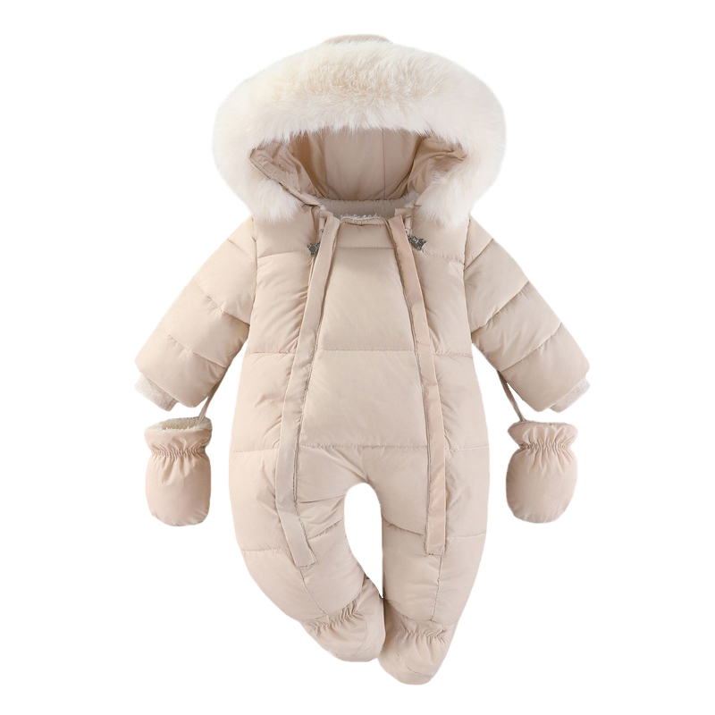 Winter Clothing For Babies - Kış yenidoğan bebek Romper eldiven ile