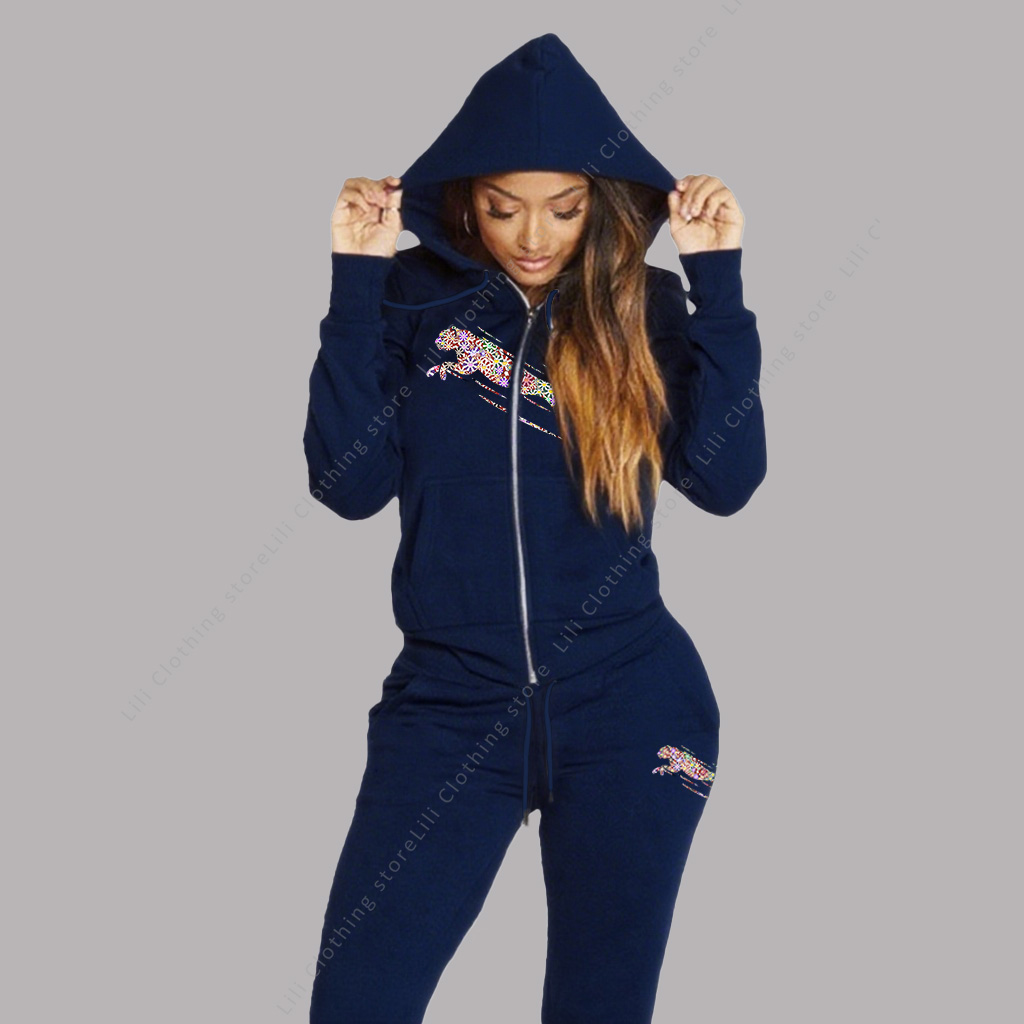 Quality Winter Clothing - Kadın Eşofman Estetik Kapüşonlular Tişörtü Eşofman