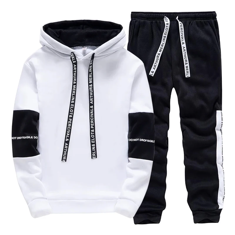 Siyah Beyaz erkek Eşofman Moda - Winter Clothing Usa incelemesi ve fiyatı