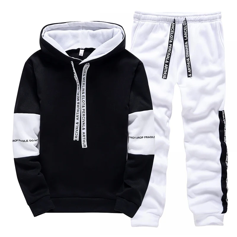 Siyah Beyaz erkek Eşofman Moda - Winter Clothing Usa incelemesi ve fiyatı