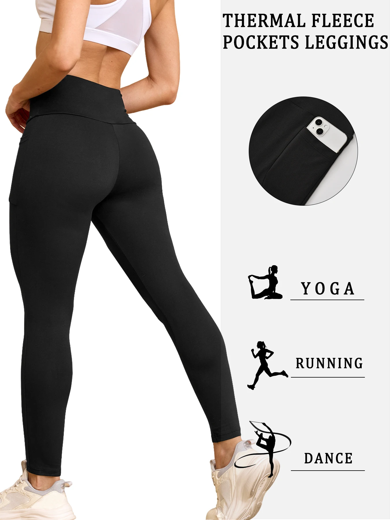 Kadın Termal Polar Astarlı Yük - Winter Yoga Clothing incelemesi ve fiyatı
