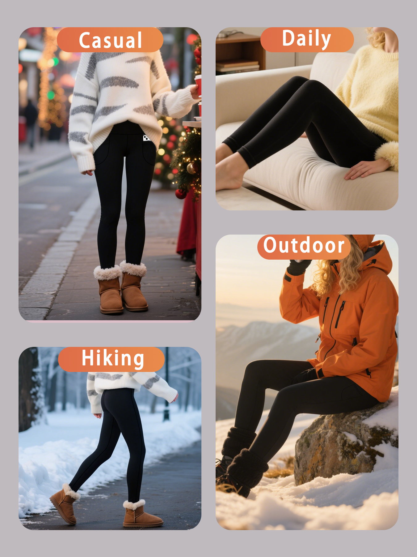 Kadın Termal Polar Astarlı Yük - Winter Yoga Clothing incelemesi ve fiyatı