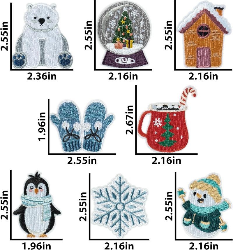 8 adet Kış Temalı Demir on Yam - Winter Clothing Pictures incelemesi ve fiyatı