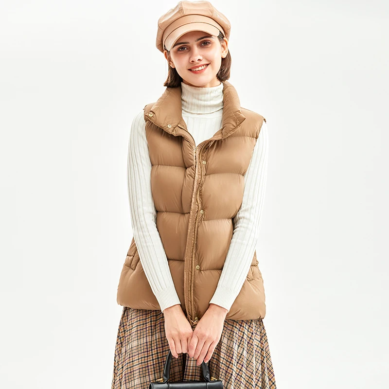 2024 Yeni Kadın Moda Kısa Raha - Down Vest Ultralight incelemesi ve fiyatı