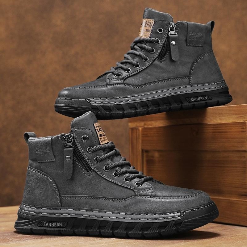 Erkek Deri Yüksek Top yarım çi - Winter Clothing Material incelemesi ve fiyatı