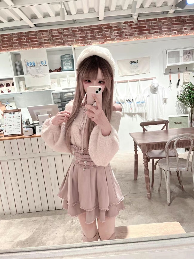 Japon Tarzı Tatlı Lolita Omuz  - Winter Clothing Line incelemesi ve fiyatı