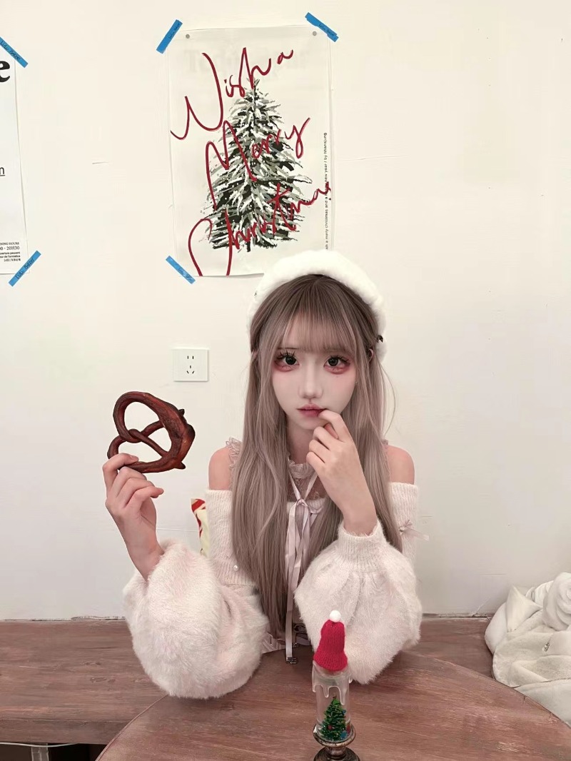 Japon Tarzı Tatlı Lolita Omuz  - Winter Clothing Line incelemesi ve fiyatı