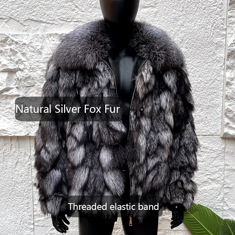 Gerçek Gümüş Tilki Kürk Ceket  - Quality Winter Clothing incelemesi ve fiyatı