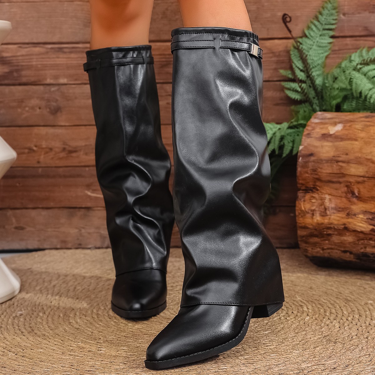 2025 Moda Yüksek Topuklu Diz Ü - Winter Clothing Material incelemesi ve fiyatı