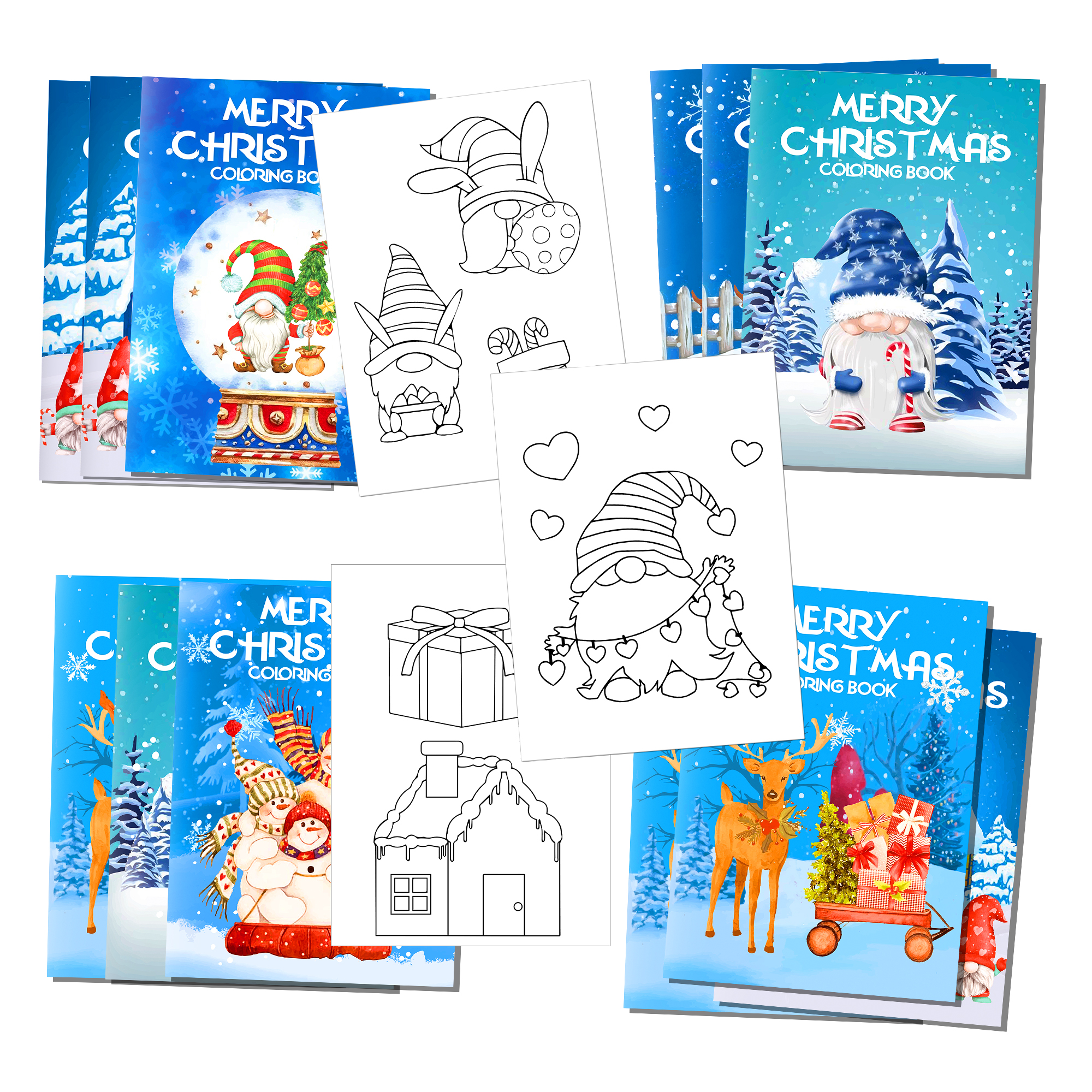 16 adet karikatür Merry Christ - Winter Clothing Pictures incelemesi ve fiyatı
