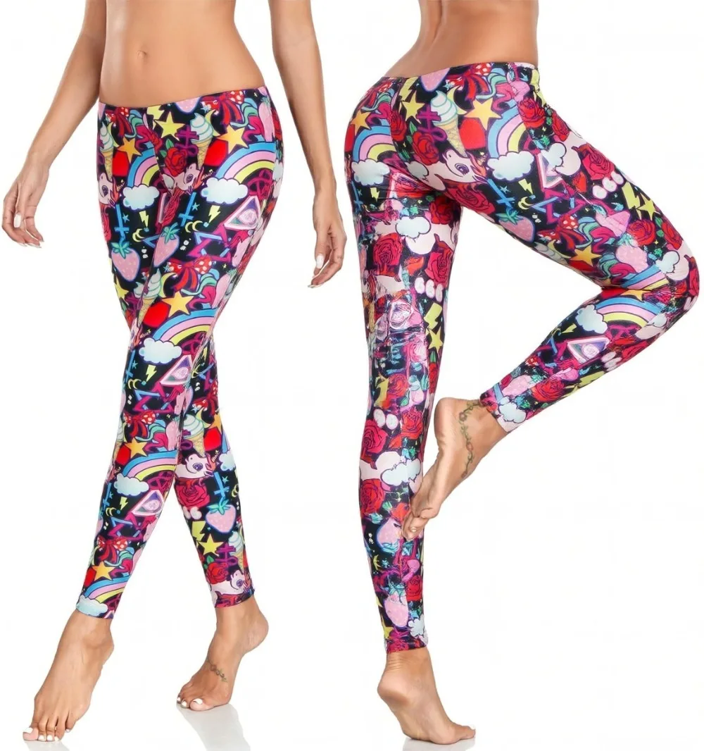 Kadın Renkli Gökkuşağı Baskılı - Winter Yoga Clothing incelemesi ve fiyatı