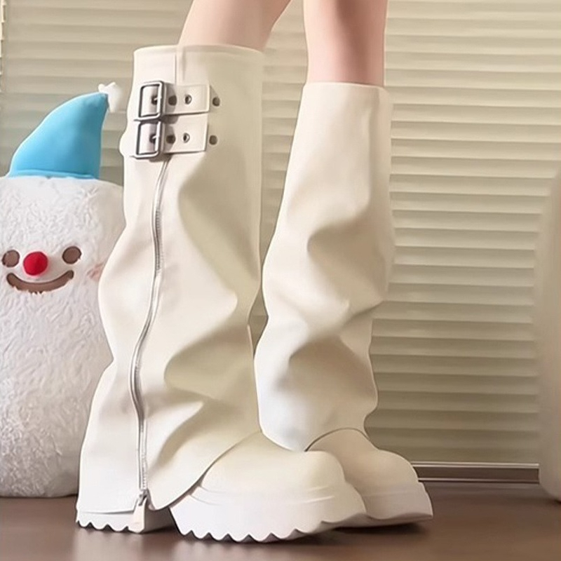 Punk Tarzı Ekleme Kalın Alt Ka - Winter Clothing Material incelemesi ve fiyatı