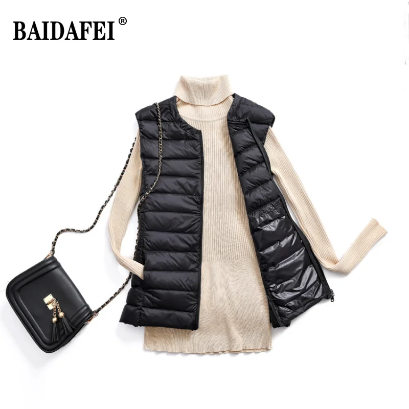 Büyük boy 5XL 6XL 7XL Kadın O- - Down Vest Ultralight incelemesi ve fiyatı
