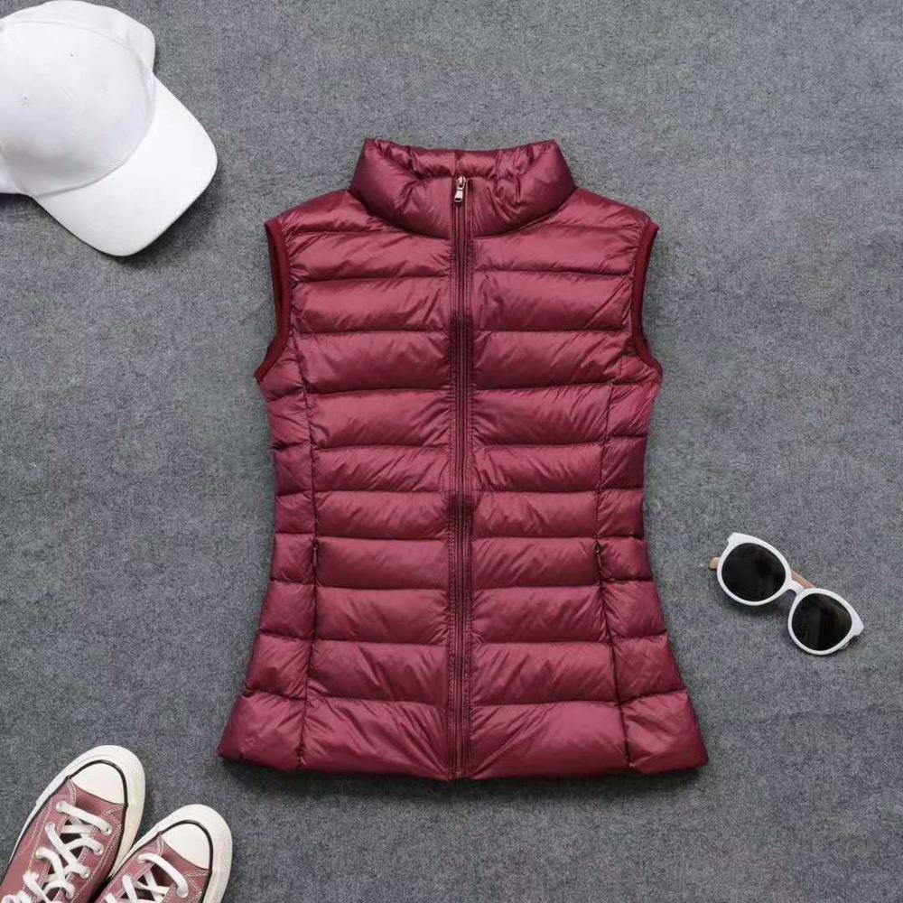 İlkbahar sonbahar kadınlar 90% - Down Vest Ultralight incelemesi ve fiyatı